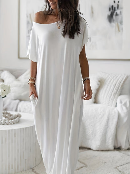 Damen Maxikleid Locker Elegant Lässiger Stil für Alltag und Freizeit