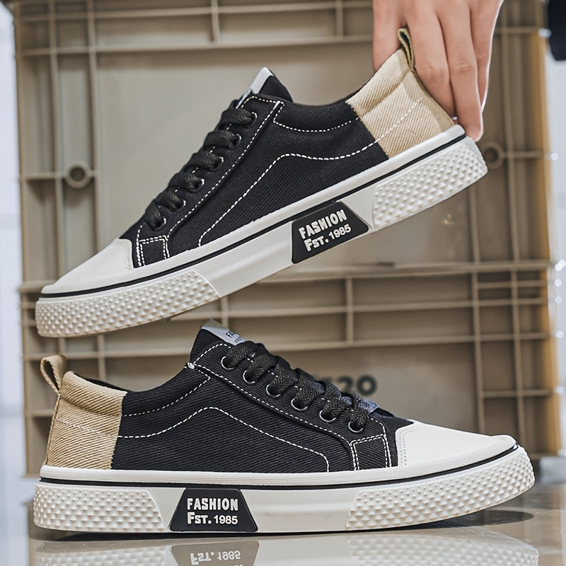 Herren Low-Top Sneaker im Vintage-Stil für Alltag und Freizeit