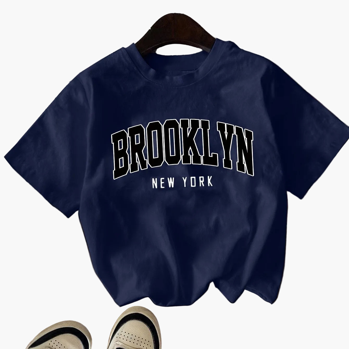 Damen Brooklyn New York Streetstyle T-Shirt für Freizeit und Urban Fashion