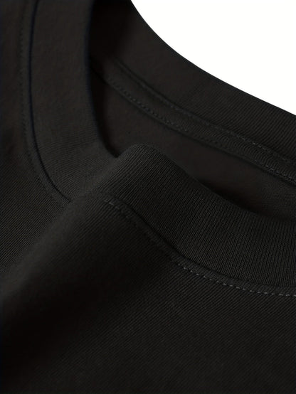 Herren Langarmshirt mit Totenkopf-Druck und Spruch