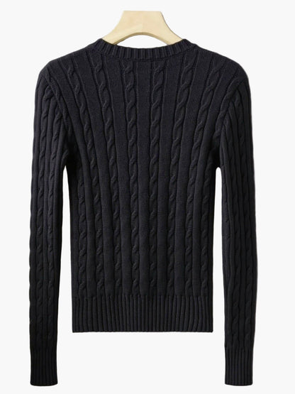 Damen Strickpullover mit V-Ausschnitt – Eleganter Freizeit-Look für Alltag & Büro