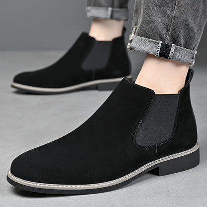 Herren Chelsea Boot Stiefel mit Elastikeinsatz Braun