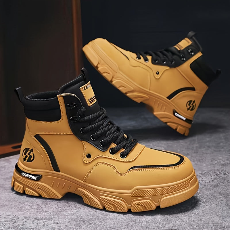 Unisex Winterstiefel Schnürschuh, robuster Wanderschuh, hoher Schaft, rutschfeste Sohle