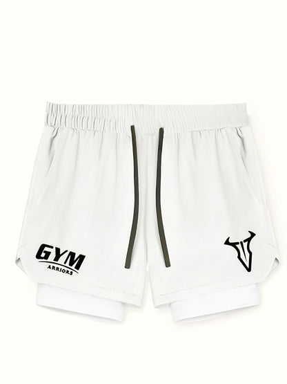 Herren Trainingsshorts 2-in-1 Performance Fitness Laufshorts