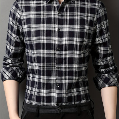 Herren Modernes Karohemd – Eleganter Freizeit- und Business-Look