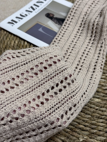 Damen Boho Strick-Jumpsuit mit tiefem Ausschnitt und Schnürung – Eleganter Einteiler für Strand & Urlaub