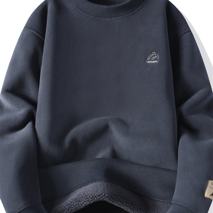 Unisex Langarm Sweatshirt mit Sherpa-Fleece Futter