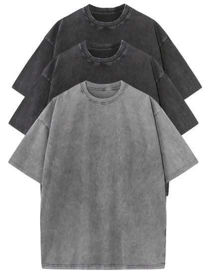 Herren Oversize T-Shirt Vintage Look – Lässiges Basic für Alltag und Freizeit