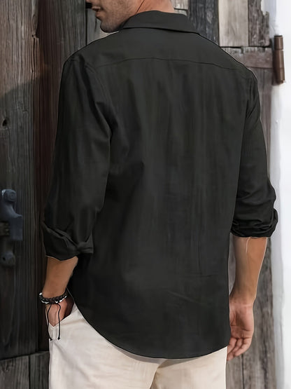 Herren Freizeithemd Leicht Sommer Strand Look – Lässiger Stil für entspannte Anlässe