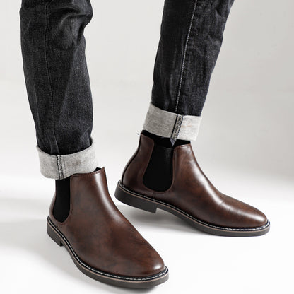 Herren Chelsea Boots mit elastischem Einsatz und Zuglasche