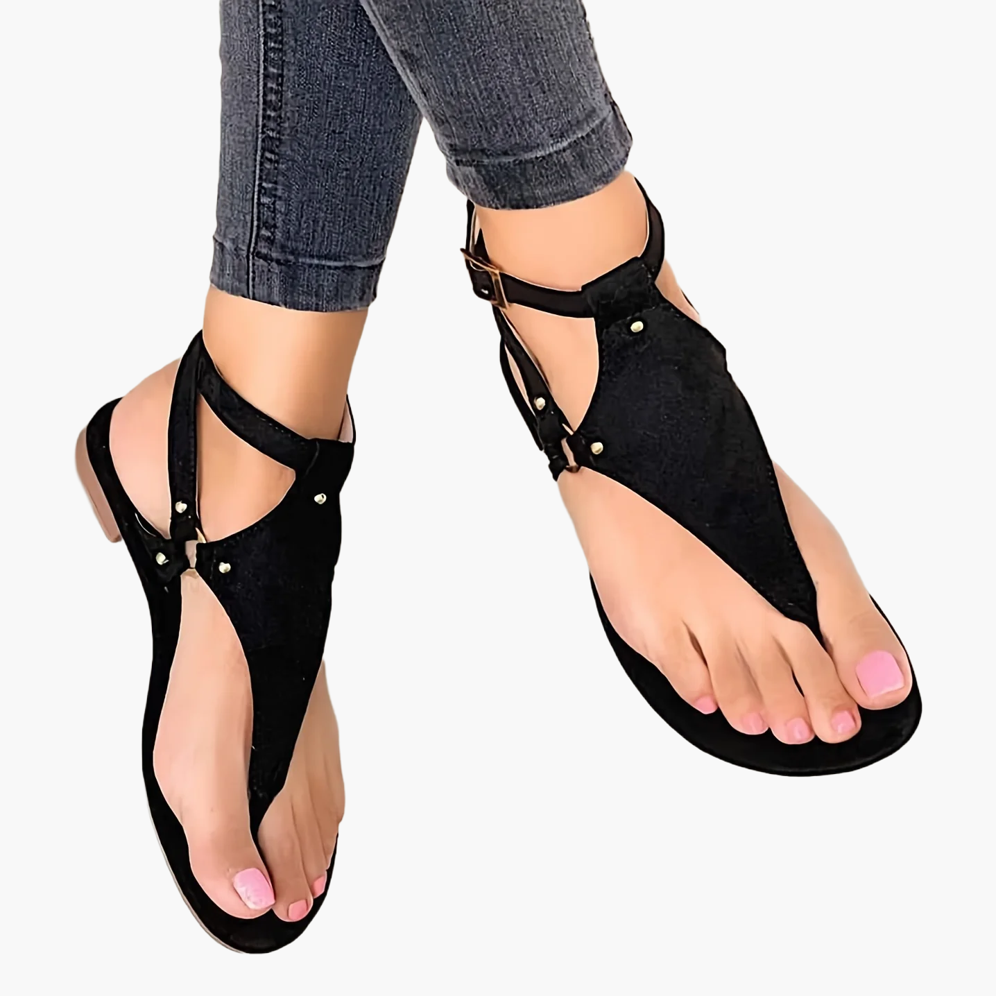 Damen Sandalen mit Zehentrenner und Schnallenverschluss – Elegante Sommerschuhe für Freizeit & Alltag