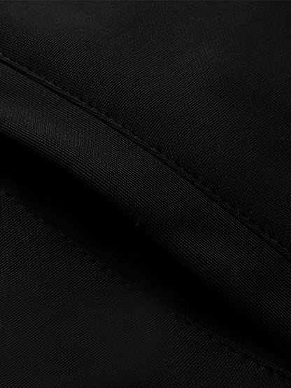 Herren 3-teiliger Sportanzug mit Stehkragen Jacke, Jogginghose & Steppweste