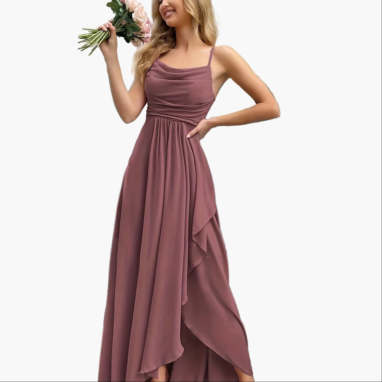Elegantes Damen-Abendkleid Maxilänge – Stilvolles Fit & Flare Design für festliche Anlässe