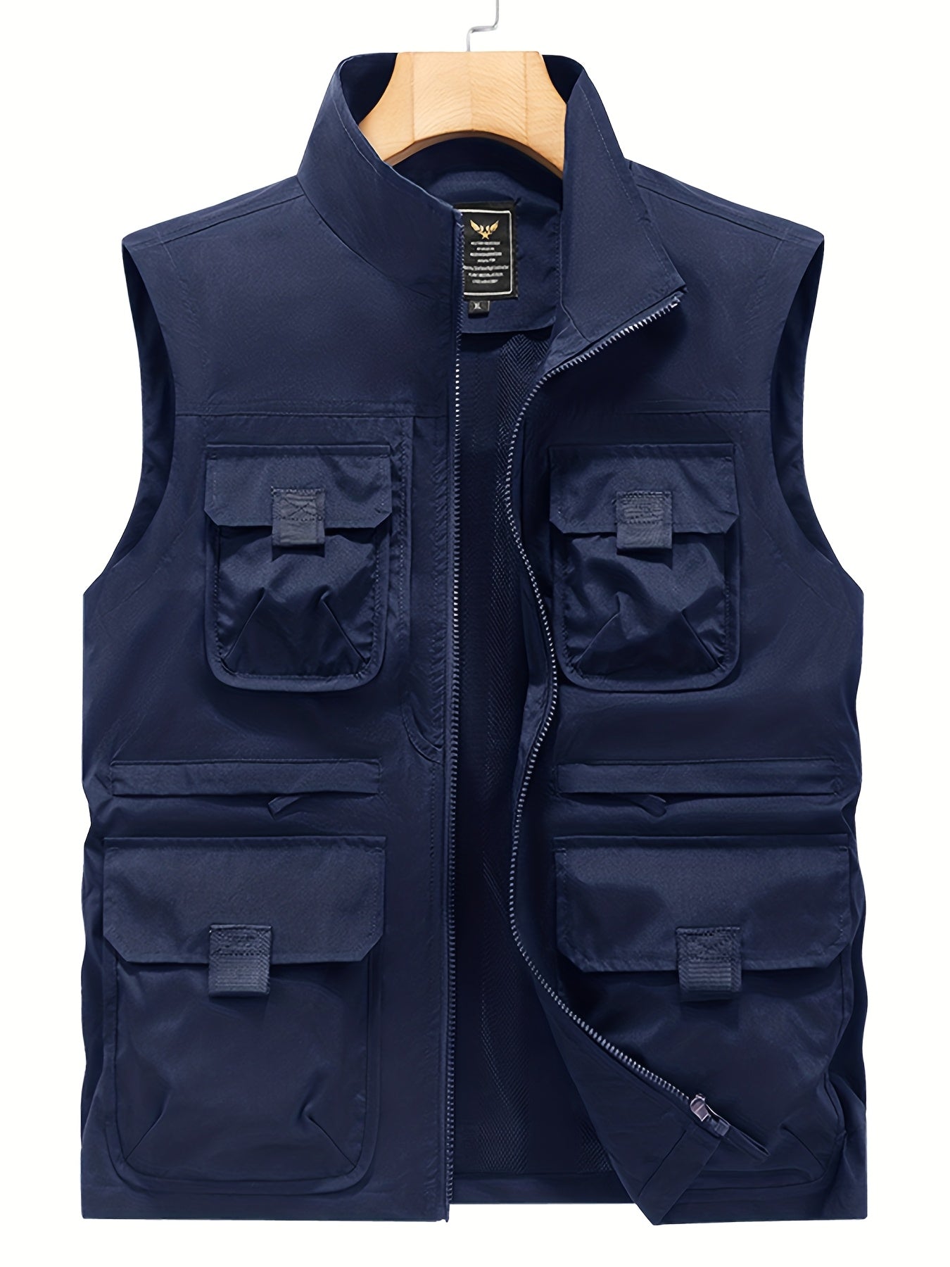 Herren Outdoor Weste mit Mehreren Taschen – Funktionelle Freizeit- und Angelweste