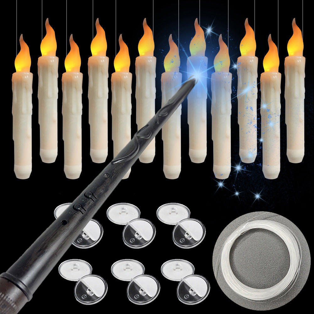 Halloween Zauberkerzen Set mit Fernbedienung – Schwebende LED Kerzen für magische Dekoration und Party