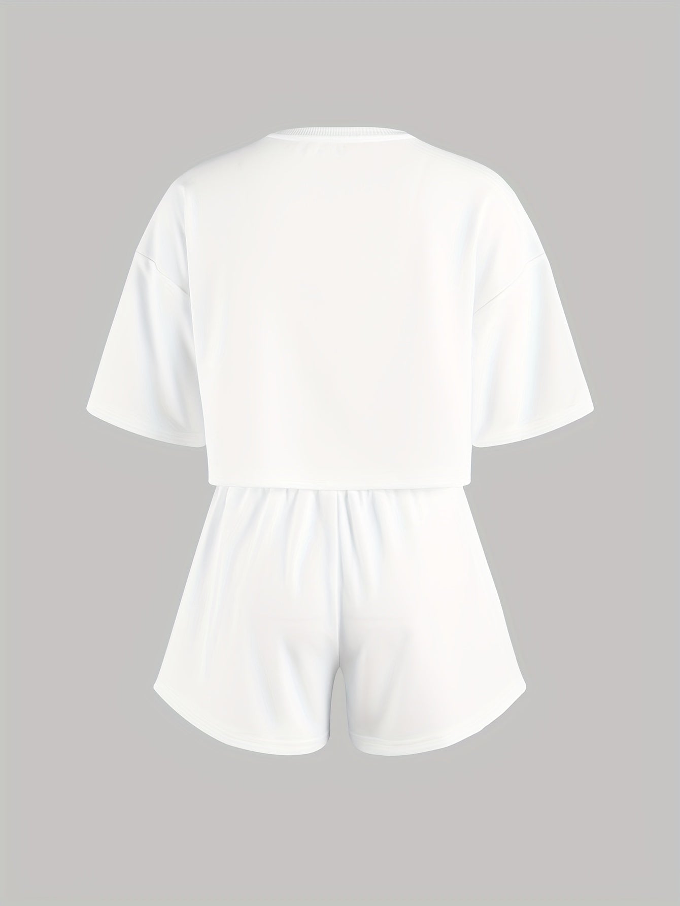 Damen Pyjama-Set mit blauen Herz-Prints – Loungewear im modernen Stil für Zuhause