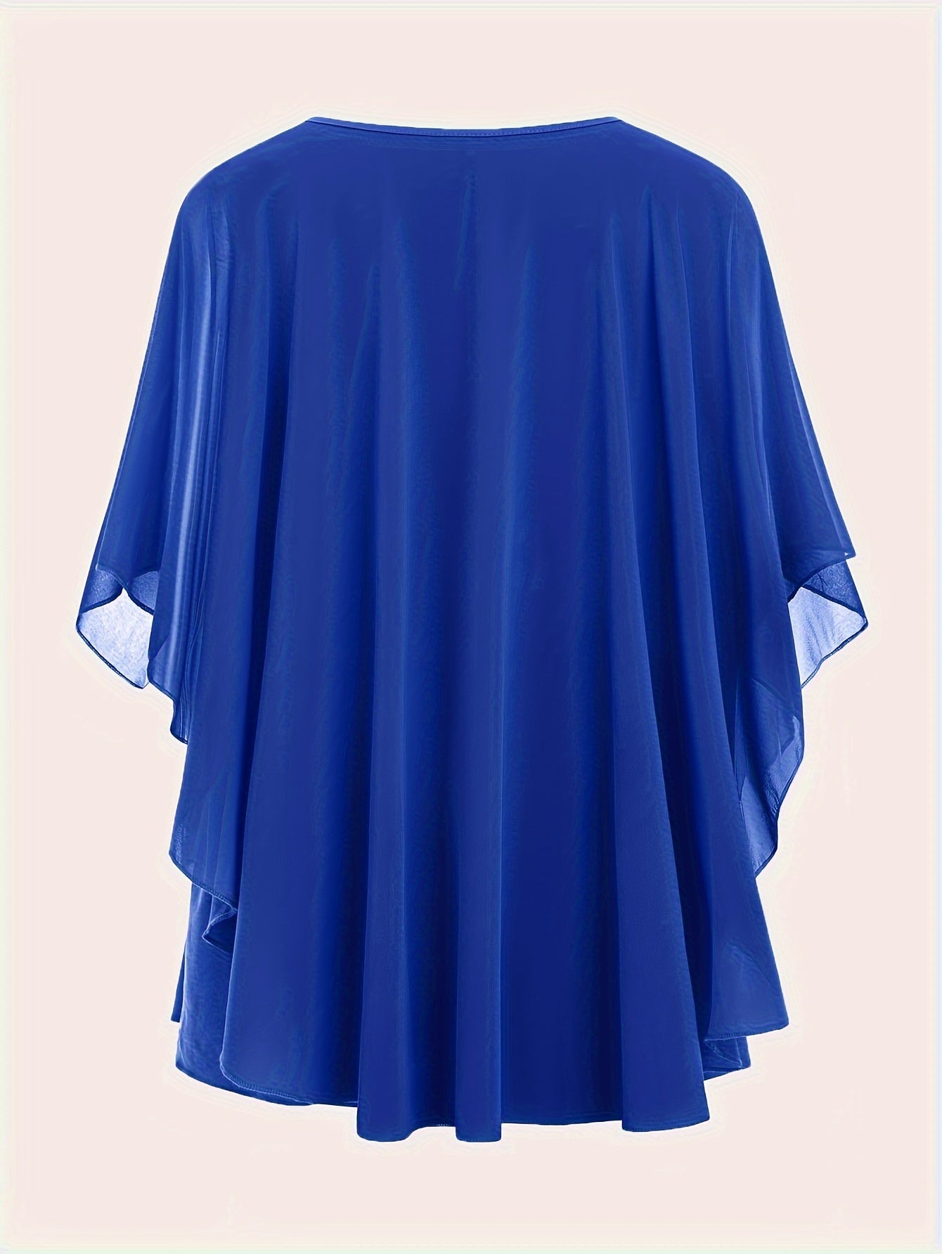 Damen Elegante Oversize Chiffon Bluse für Ausgehen und Büro