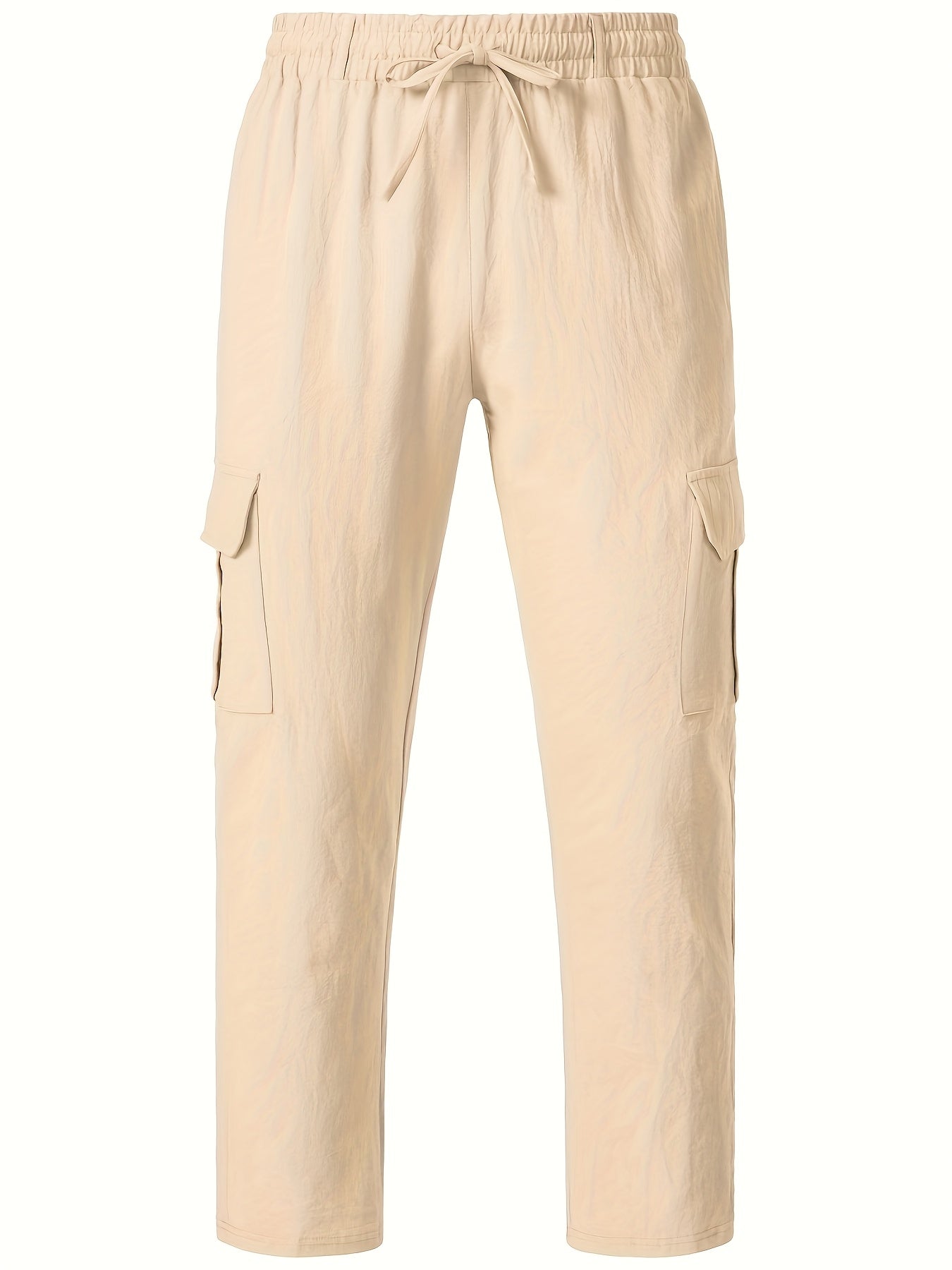 Herren Cargo-Loungehose mit weitem Bein und Kordelzug – Freizeit- und Strandstil
