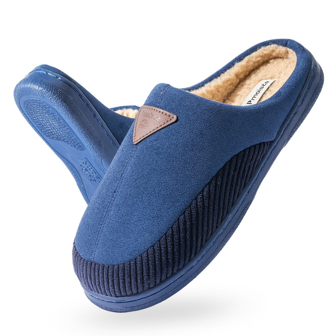 Unisex Hausschuhe Slipper gefüttert Rutschfeste Sohle