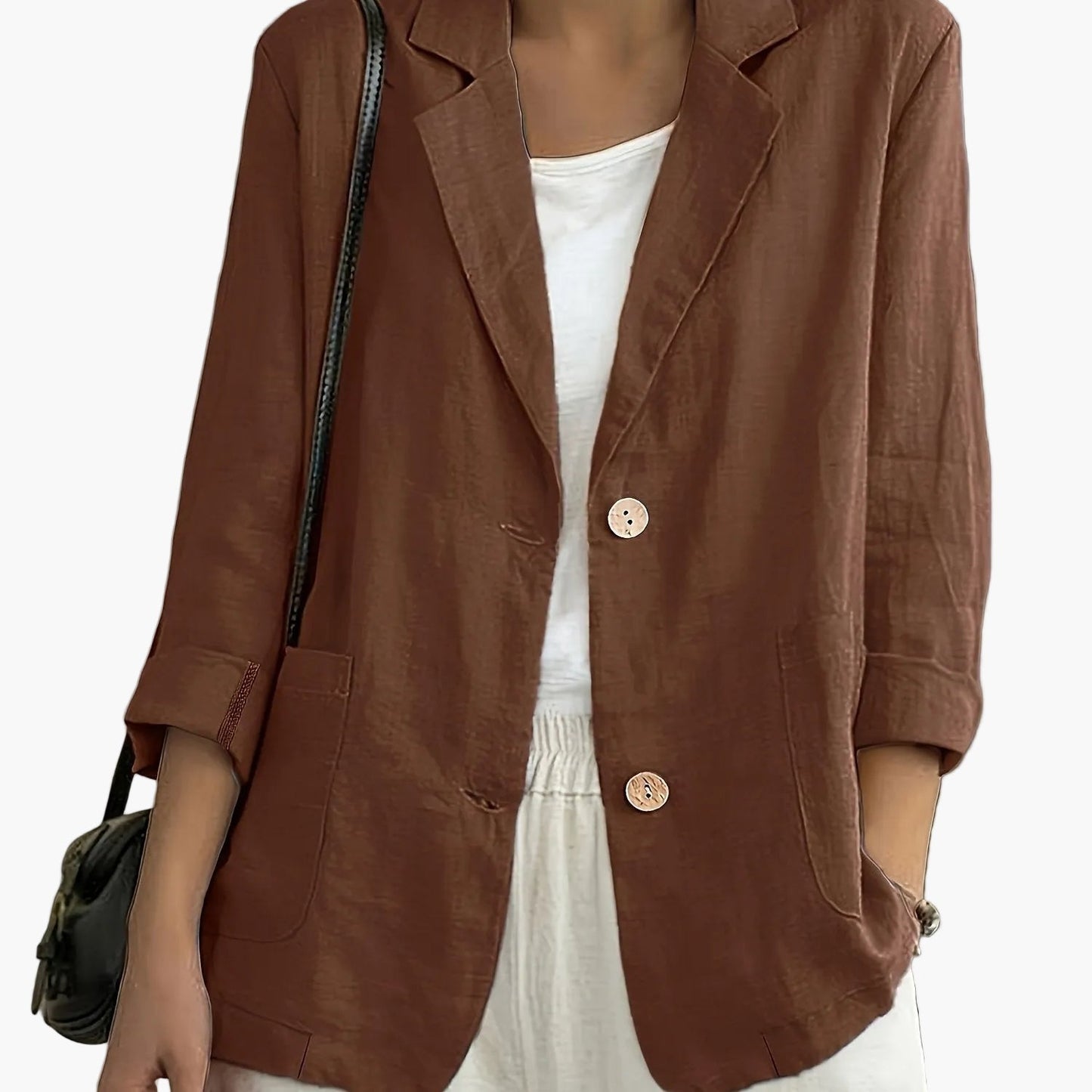 Damen Blazer im lässigen Business-Stil – Eleganter Freizeit-Jacke für Büro und Alltag