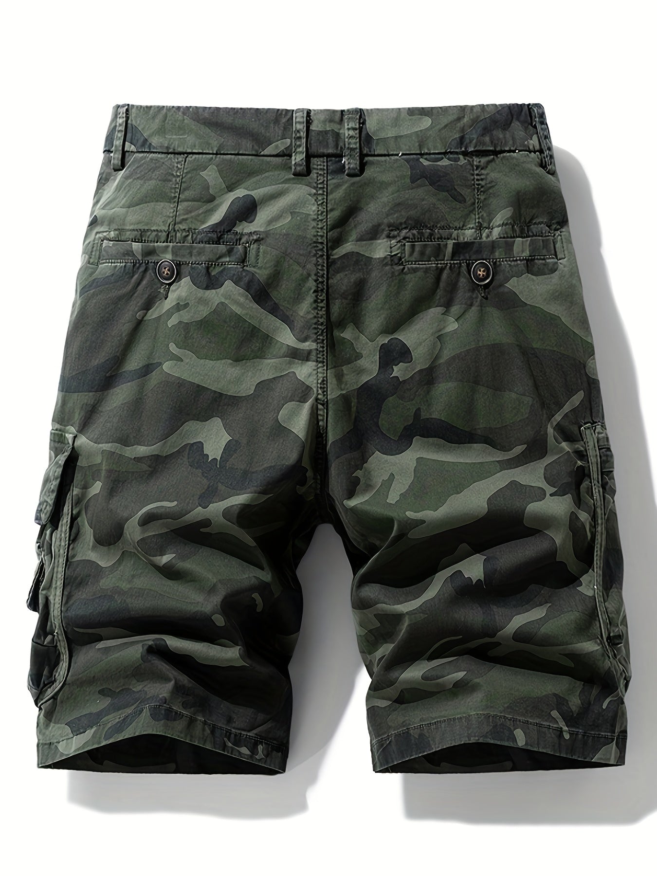 Herren Cargo-Shorts im Camouflage-Stil für Outdoor & Freizeit – Bequeme Cargoshorts mit großen Taschen
