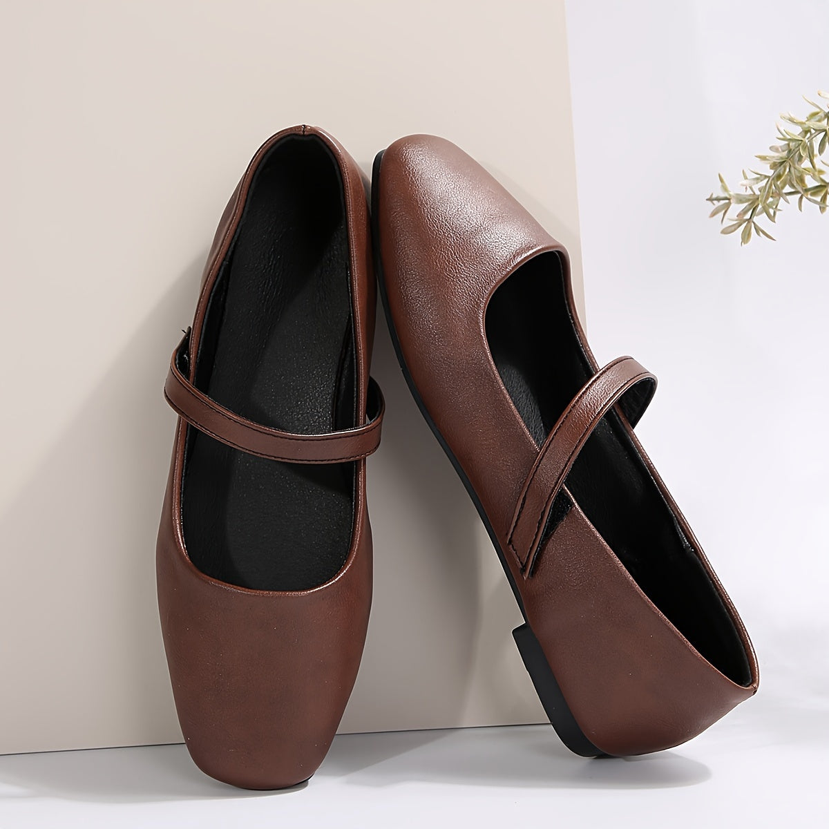 Damen Mary Jane Ballerinas – Bequeme Alltagsschuhe mit Riemen im eleganten Stil