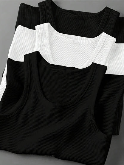 Herren Sportliches Ripp-Tanktop Set – Klassischer Schnitt, Modernes Design, Für Fitness & Freizeit