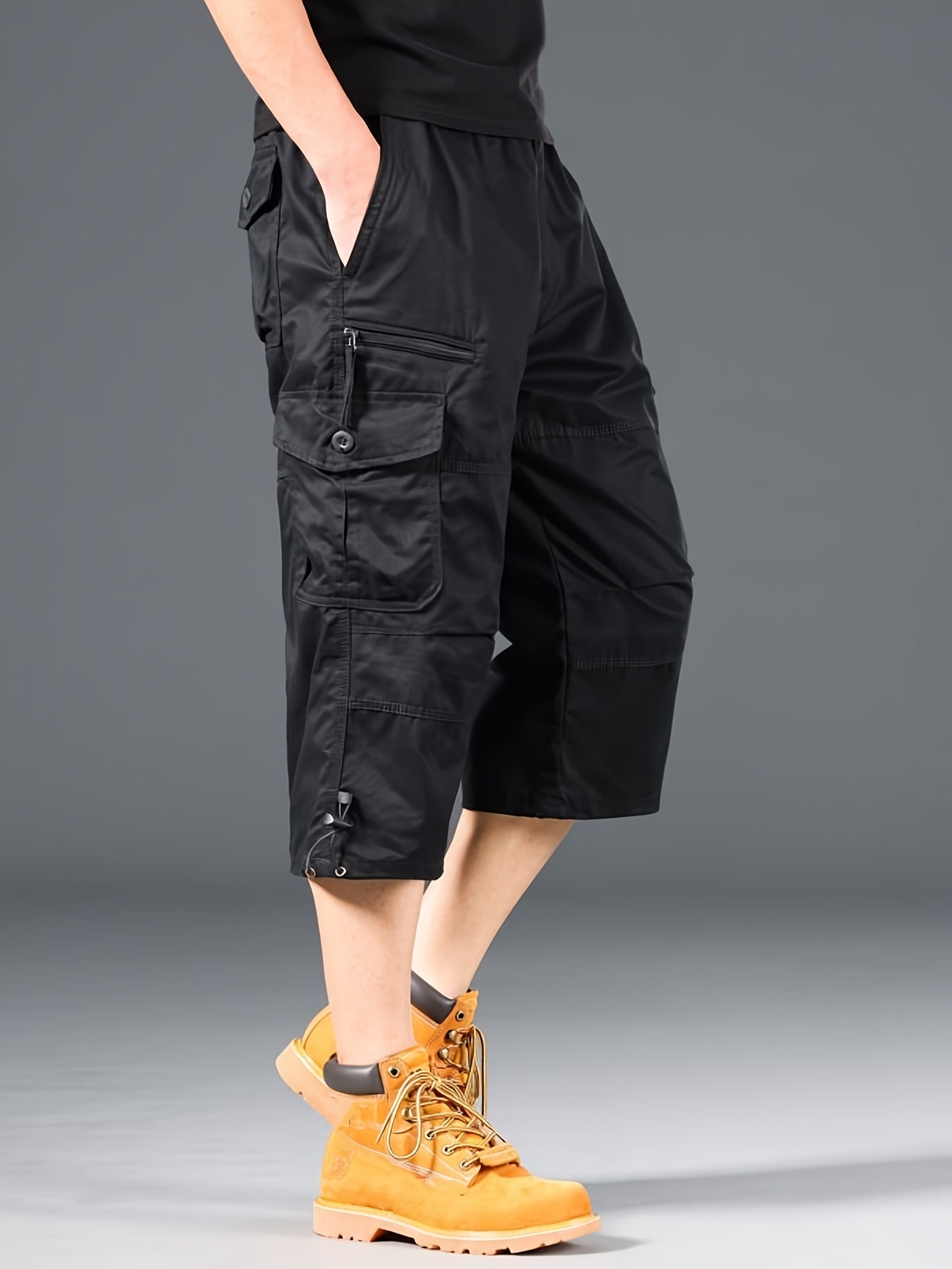 Herren Outdoor Cargo Shorts mit extra langem Schnitt und vielseitigen Taschen – Funktionale Freizeit-Bermuda