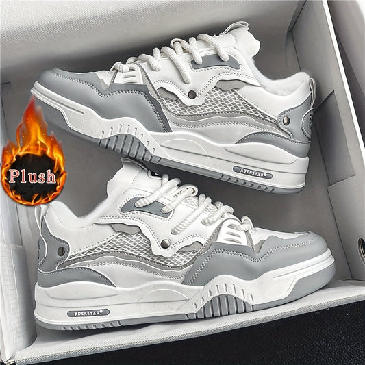 Chunky Sneaker mit Plüschfutter und Schnürung, Herren & Unisex