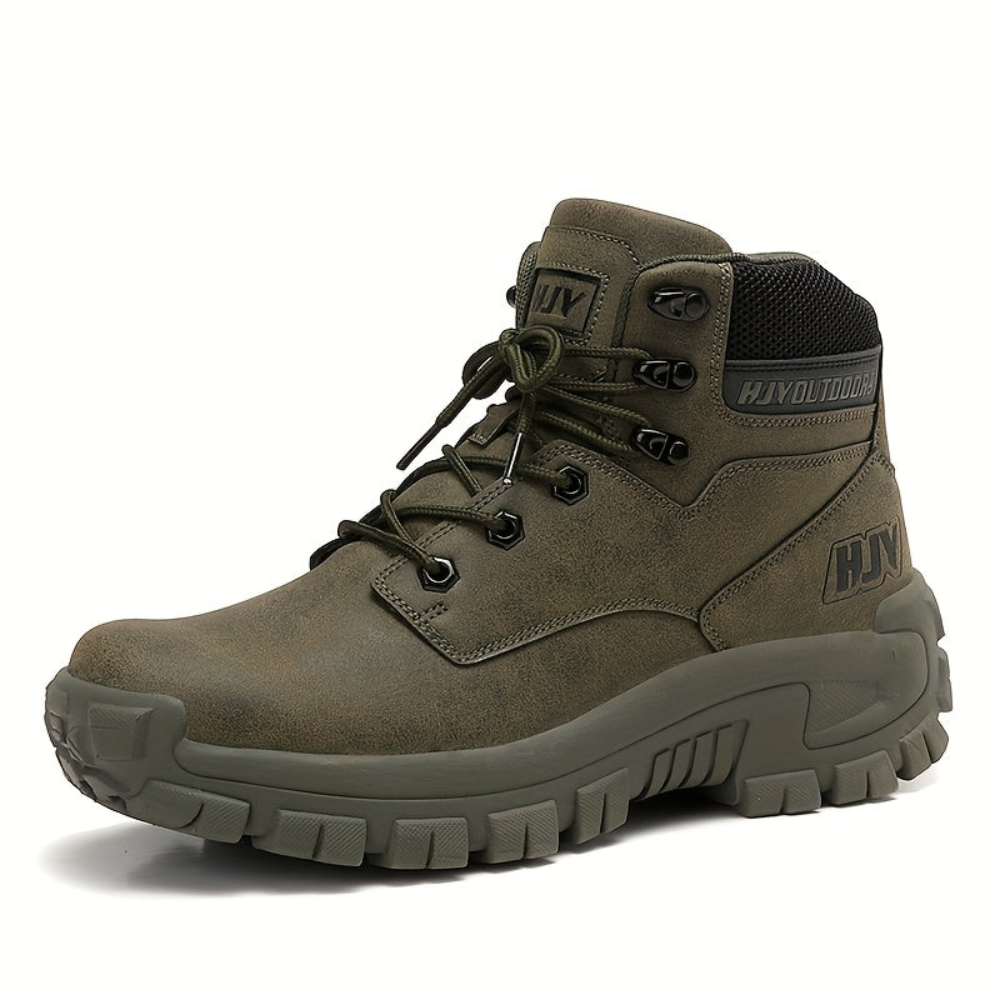 Herren Outdoor Stiefel mit Schnürung, hohem Schaft und profilierter Sohle