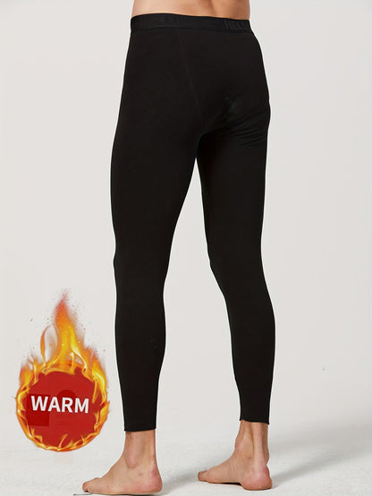 Herren Thermounterhose lang 3er Pack gefüttert Schwarz