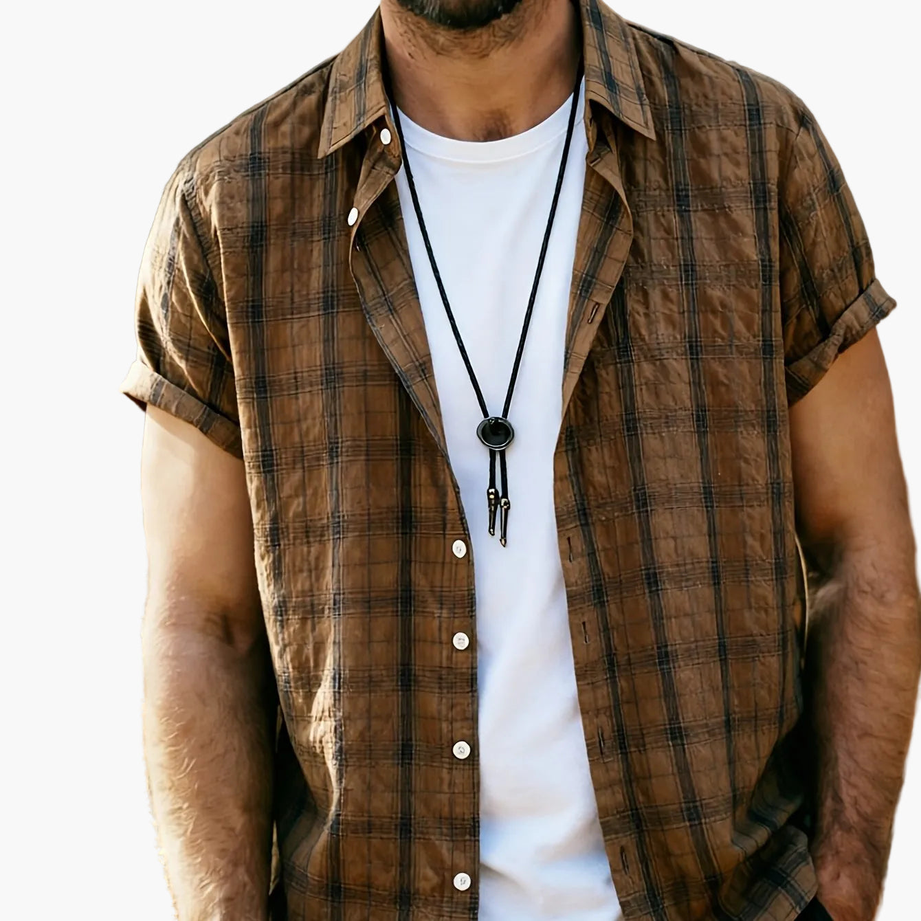 Herren Freizeit Kurzarm-Hemd im Karo-Design – Stilvolle Sommer-Mode für Alltag und Ausgehen