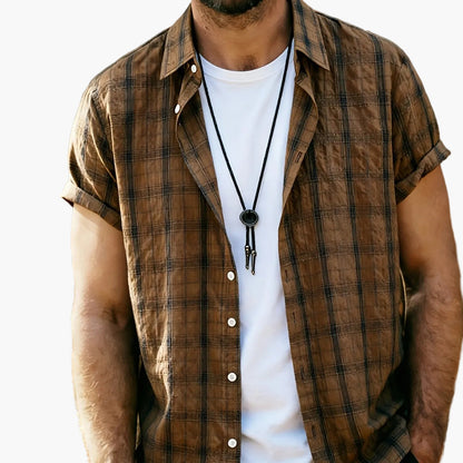 Herren Freizeit Kurzarm-Hemd im Karo-Design – Stilvolle Sommer-Mode für Alltag und Ausgehen