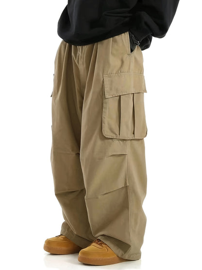 Herren Weite Cargo-Hose Streetwear Urban Style