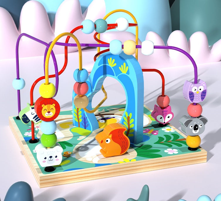 Kinder Multifunktions Lernwürfel Motorikspielzeug mit Alphabet, Zählen & Tiere – Unisex, Pädagogisch, Montessori Stil