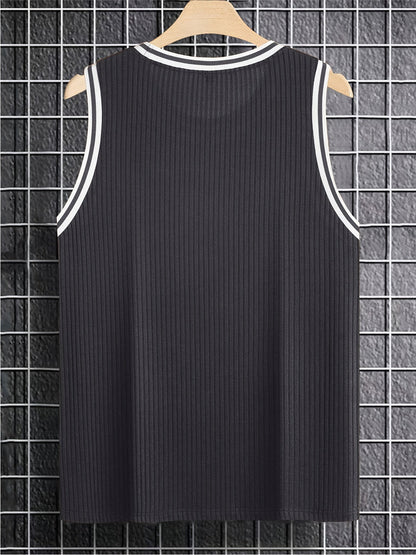 Herren Sportliches Tanktop mit Kontrast-Details – Athletischer Look für Freizeit und Training