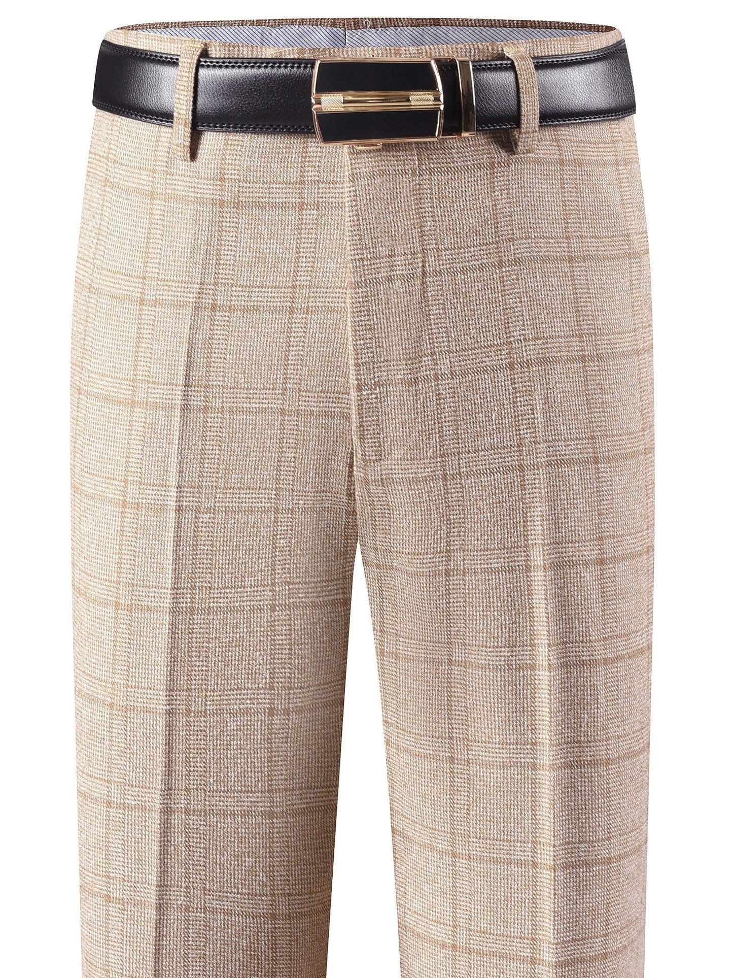 Herren Hose im Karomuster Anzughose Klassisch Elegante Freizeithose