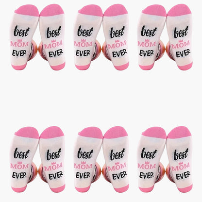 Damen Socken Best Mom Ever – Lustige Muttertags Geschenk Kuschelsocken für Frauen