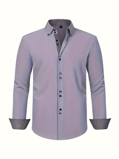 Herren Business-Freizeithemd Slim Fit – Eleganter Stil für Büro und Alltag