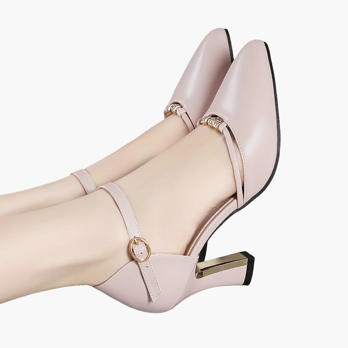 Damen Elegante Mary Jane Pumps mit Blockabsatz und Schnalle – Perfekt für Büro & festliche Anlässe