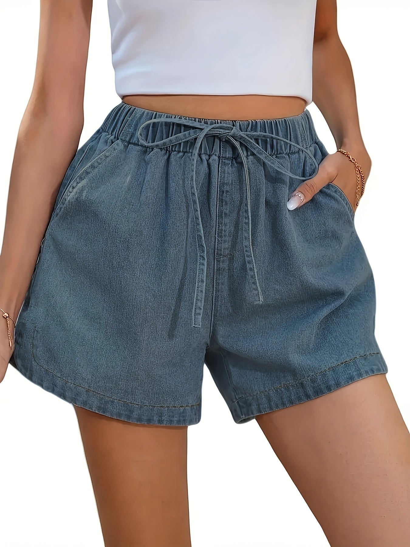 Damen Freizeitshorts mit Kordelzug – Lässige Sommer-Shorts im sportlichen Stil