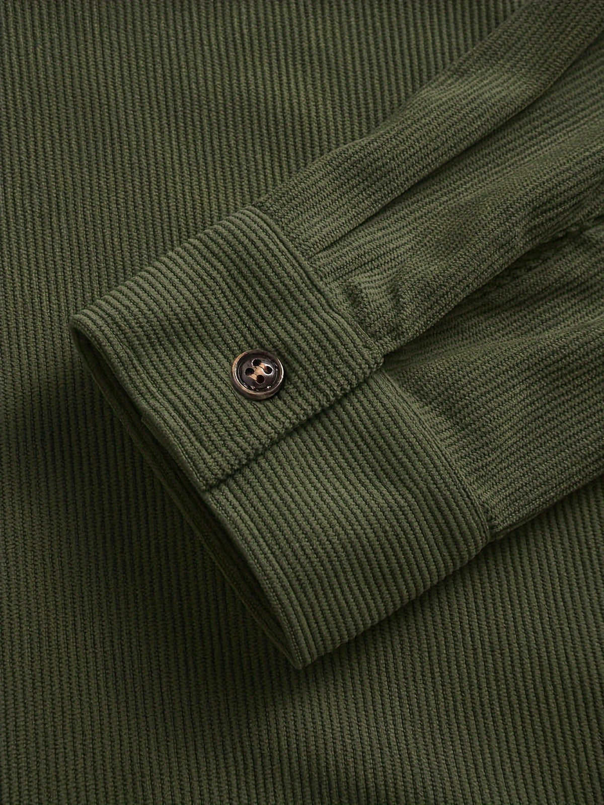 Herren Cordhemd Overshirt mit zwei Brusttaschen Langarm Freizeithemd