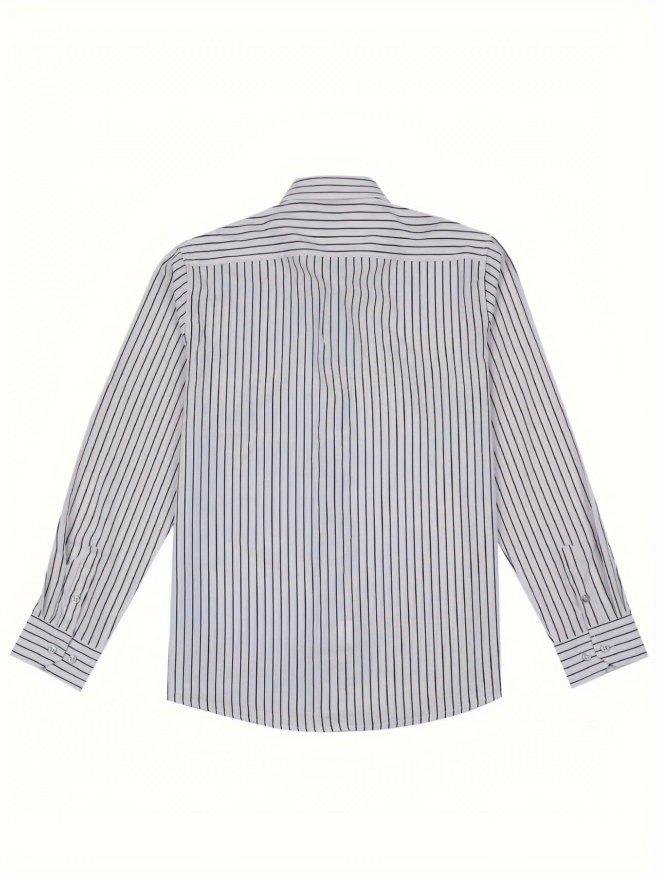 Herren Business-Freizeithemd mit modischen Streifen – Slim Fit, ideal für Büro und Alltag
