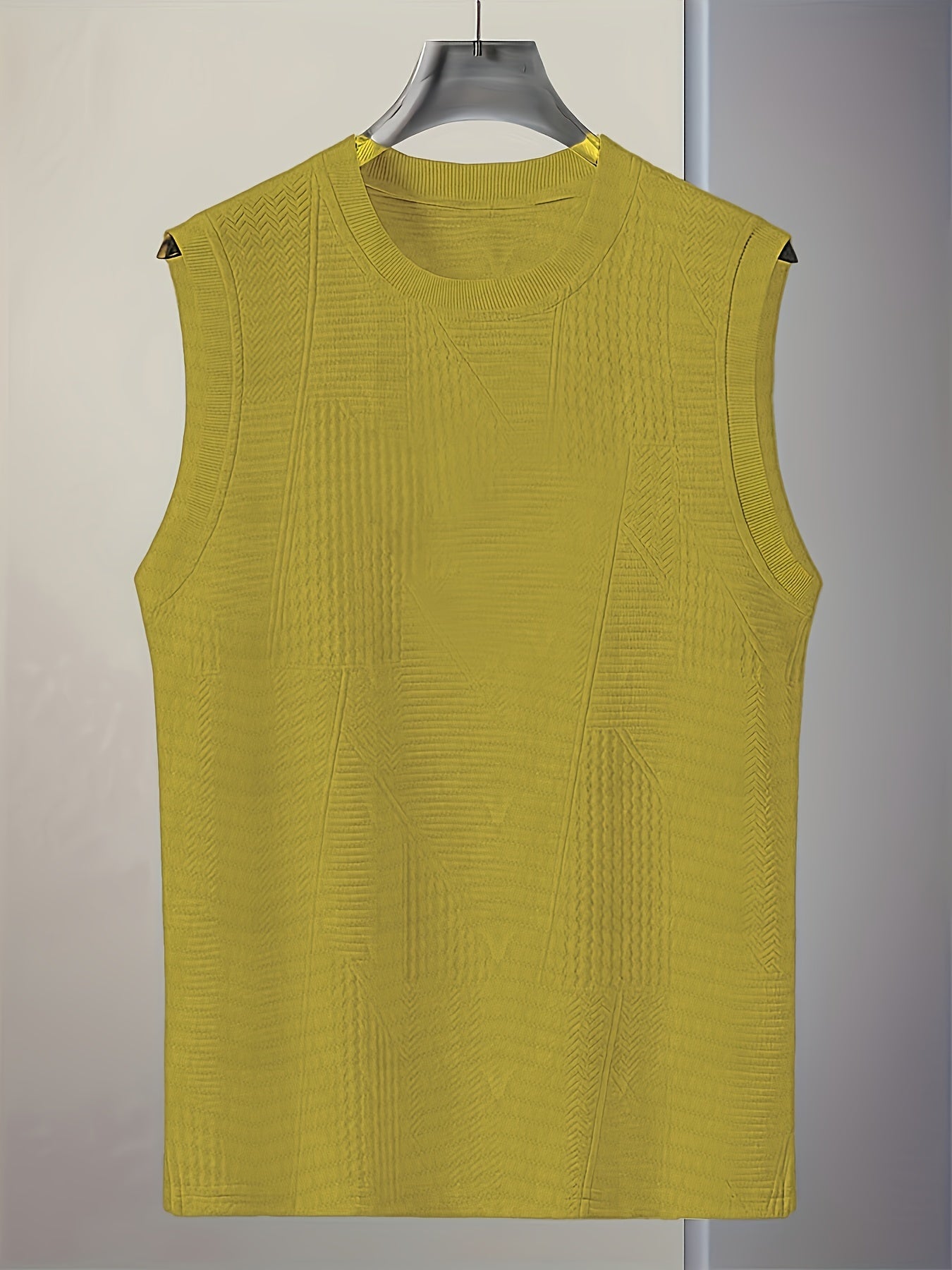 Herren ärmelloses Oberteil im modernen Struktur-Look – Casual Freizeit Tanktop