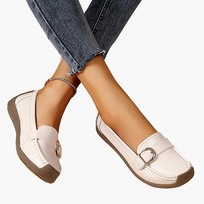 Damen Mokassins Slip-On Bequeme Loafers für Alltag und Freizeit