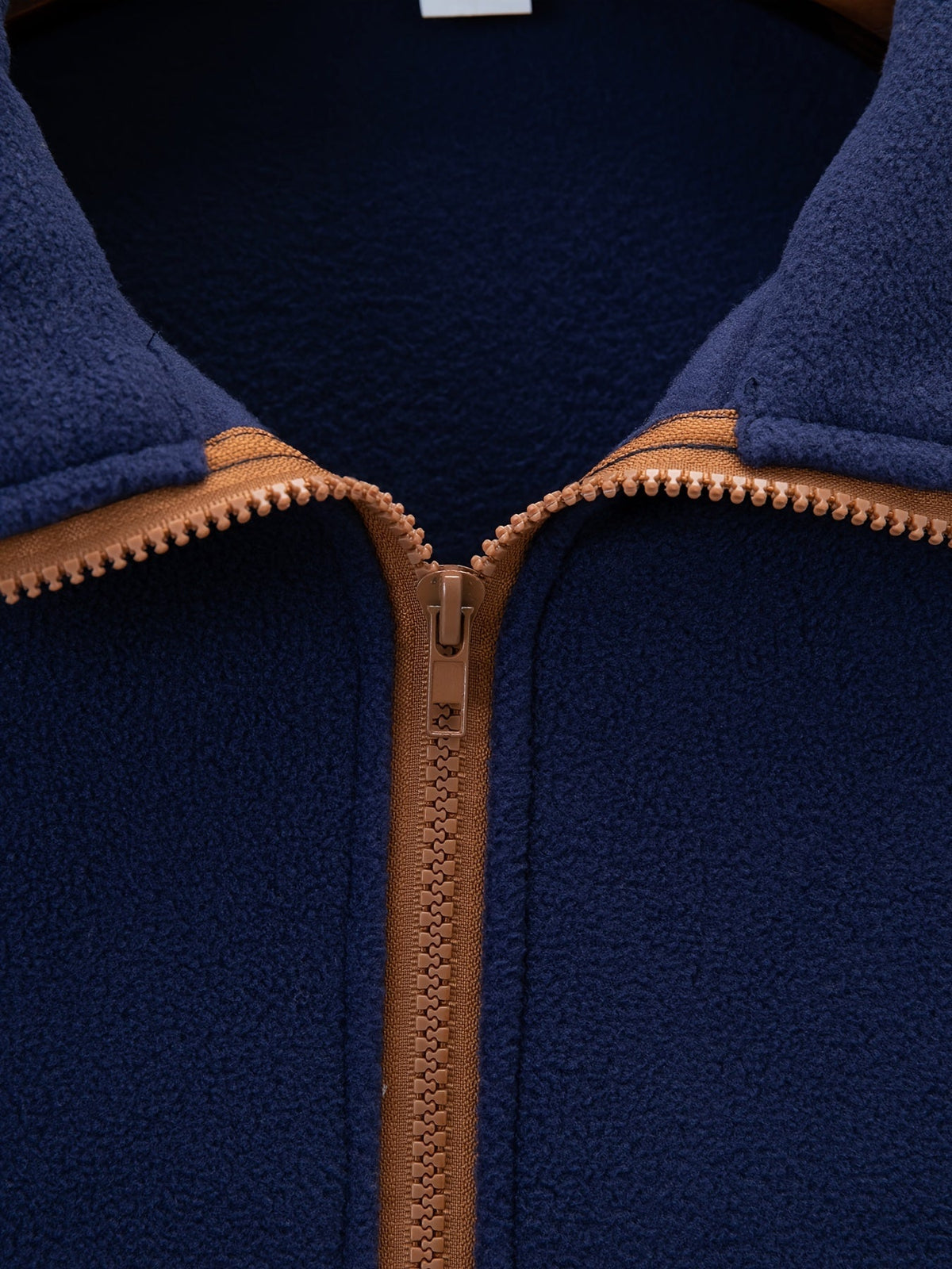 Fleece Pullover Herren mit Reißverschluss Stehkragen, Warm & Bequem