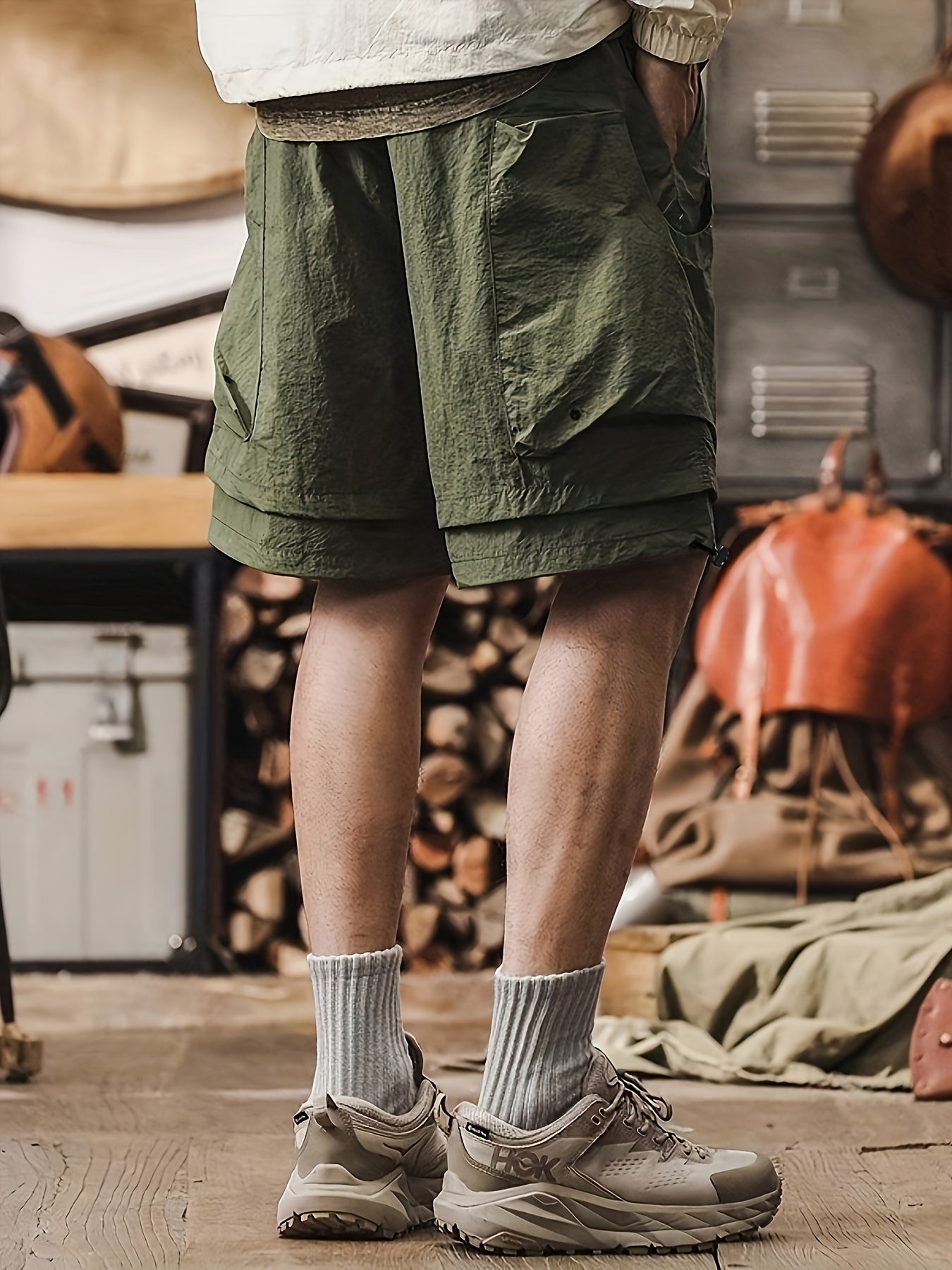 Herren Performance Shorts mit Mesh-Einsatz und Doppellagigem Design – Sportlich & Vielseitig