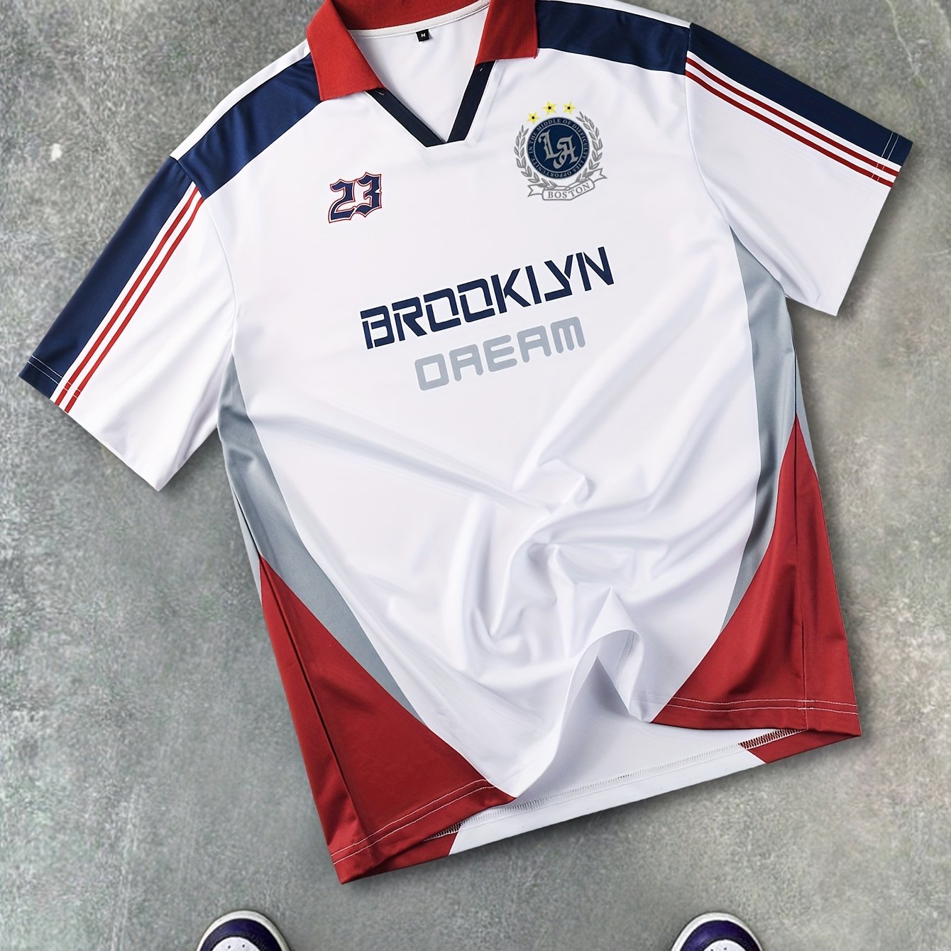Herren Retro Team Style Polo Shirt Brooklyn Dream – Sportliches Streetwear Design