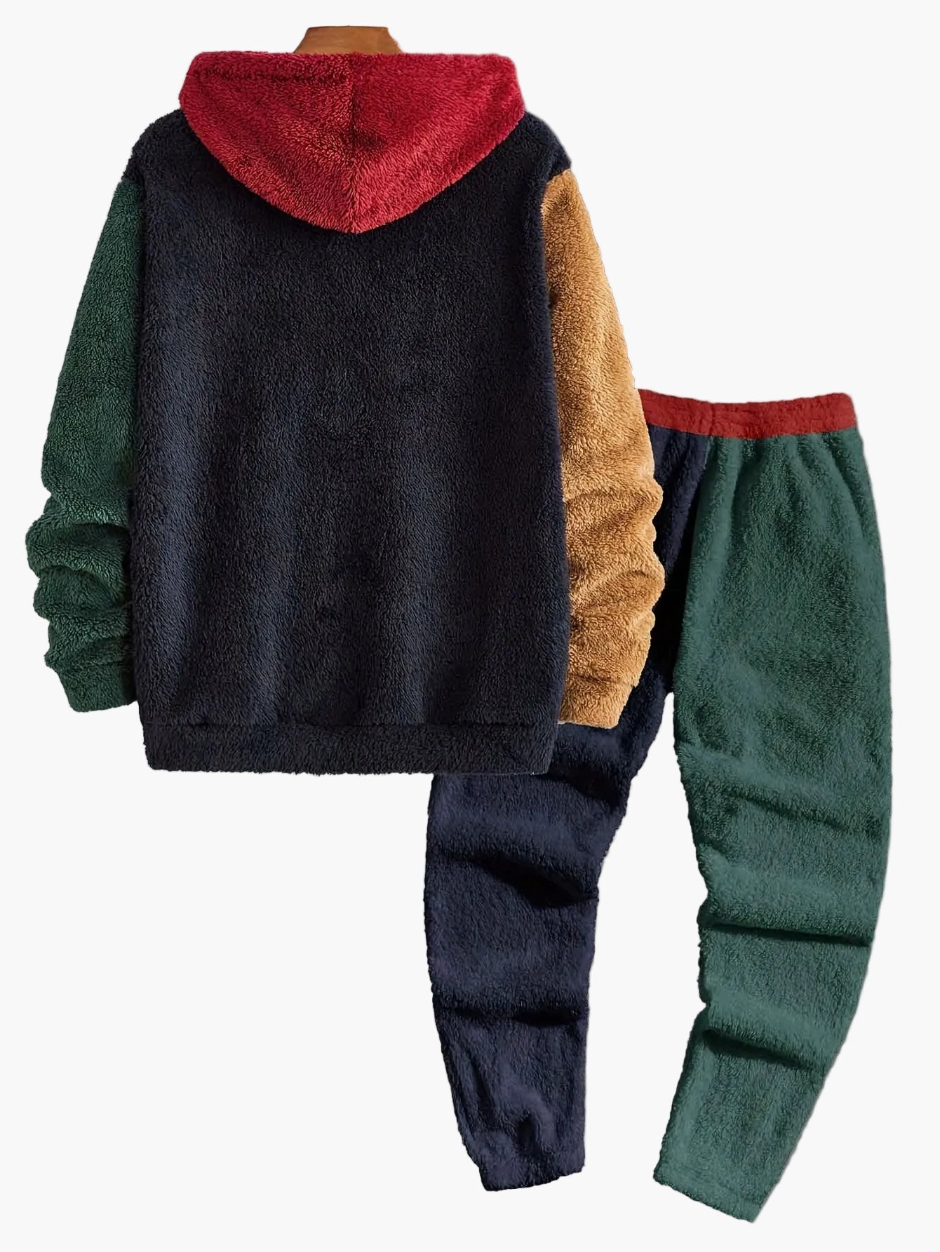 Herren Fleece Zwei­tei­li­ges Set Kapuzen­pullover & Jogginghose – Lässiger Winter Freizeitanzug