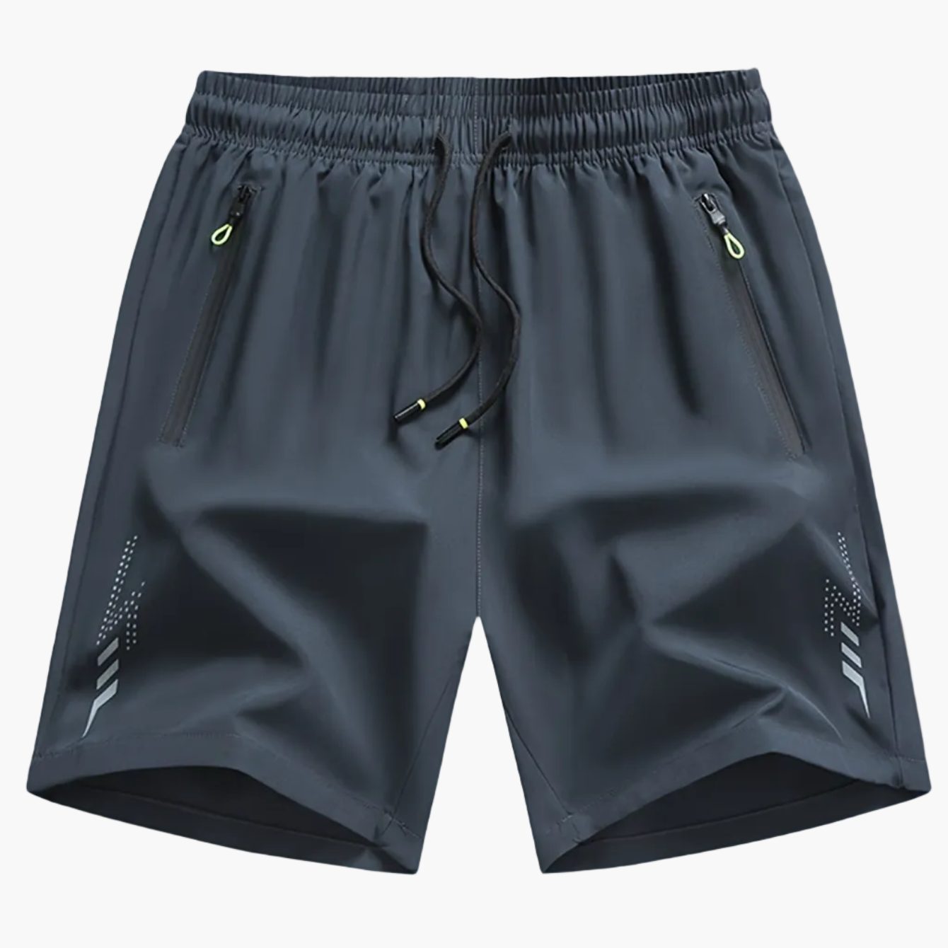 Herren Sport- und Fitnessshorts mit Reißverschlusstaschen – Atmungsaktive Trainingsshorts für Alltag und Workout